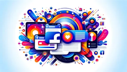 Icônes et éléments graphiques pour la publicité sur Facebook
