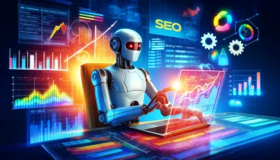 Interaction avec un robot à propos du maillage interne sur WordPress.