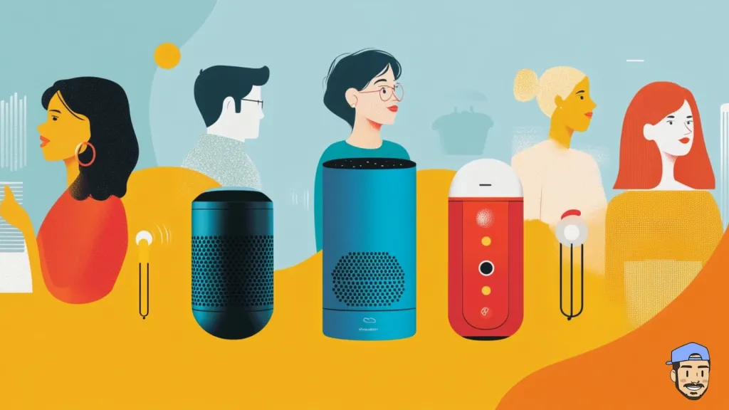 Montage des assistants vocaux populaires : Alexa, Google Home, et Siri