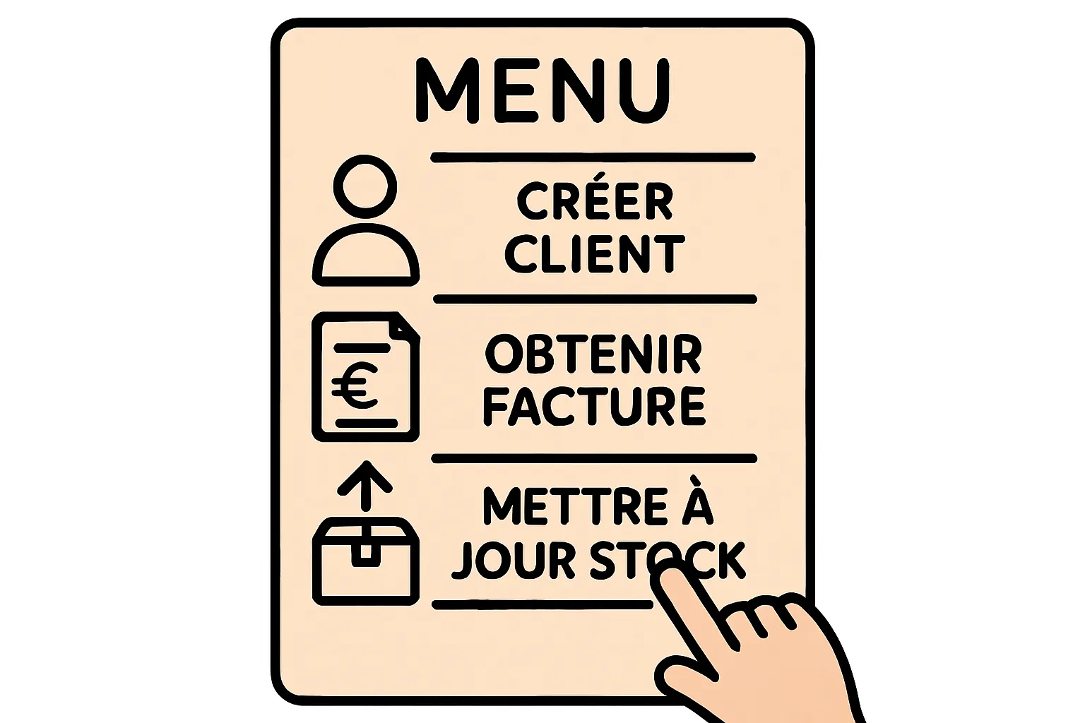 Analogie expliquant simplement ce qu'est une API avec l'image d'un menu de restaurant pour logiciels.