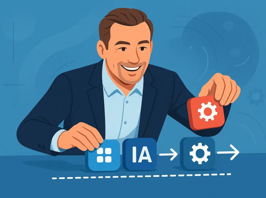 Un entrepreneur utilisant une formation no code pour construire l'automatisation et la transformation IT de sa PME.
