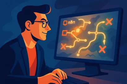 Entrepreneur utilisant N8N GitHub comme une carte au tresor pour trouver des solutions d'automatisation pour sa PME.