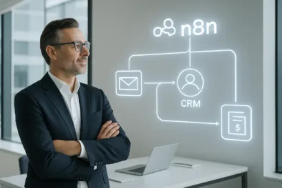 Illustration d'un n8n workflow strategique liberant du temps pour un dirigeant de PME.