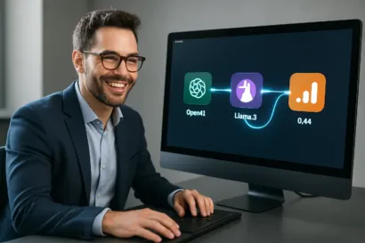Un entrepreneur utilisant l'API OpenAI O1 et n8n pour créer un workflow d'automatisation pour sa PME.
