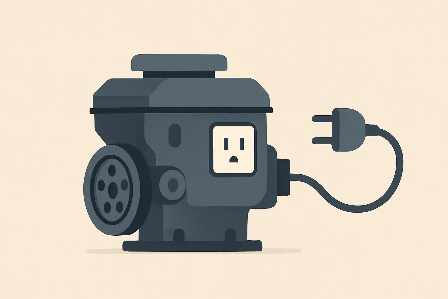Un moteur symbolisant le turbo pour une PME, avec une simple prise API montrant que c'est simple à connecter.