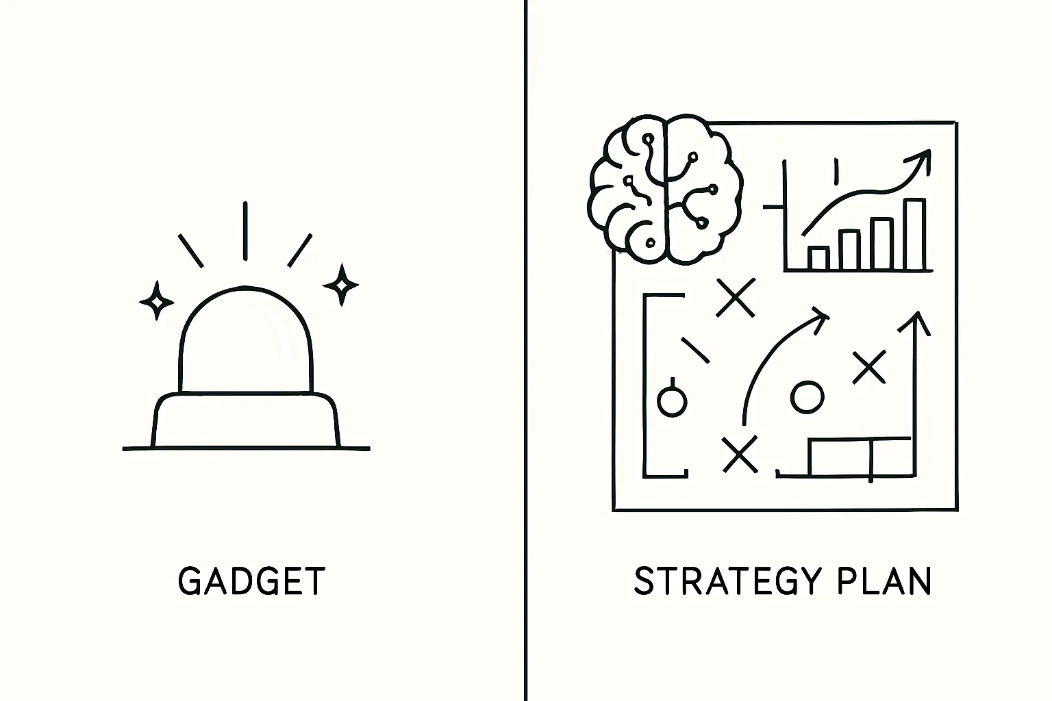 IA commerciale stratégie vs gadget