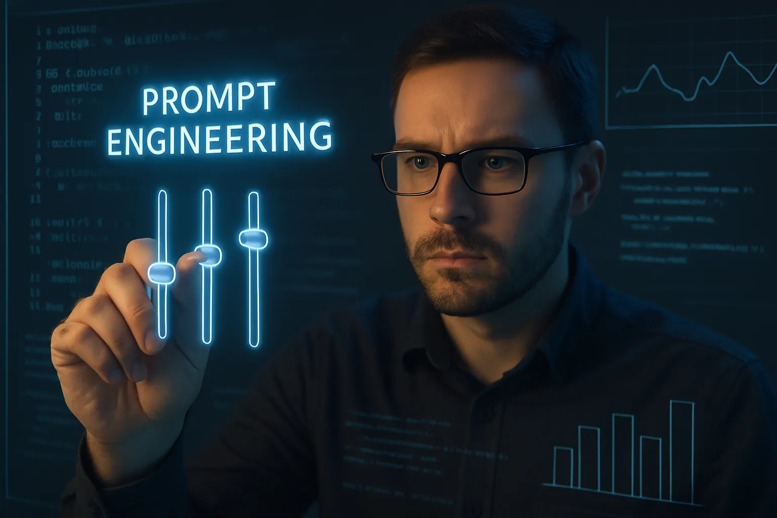 Interface de prompt engineering ChatGPT avec exemples de commandes optimisées