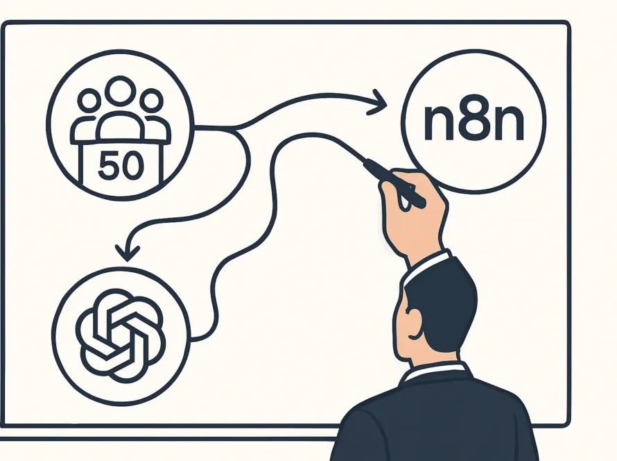 Definition d'une PME et son impact sur la strategie d'automatisation illustree sur un tableau blanc.