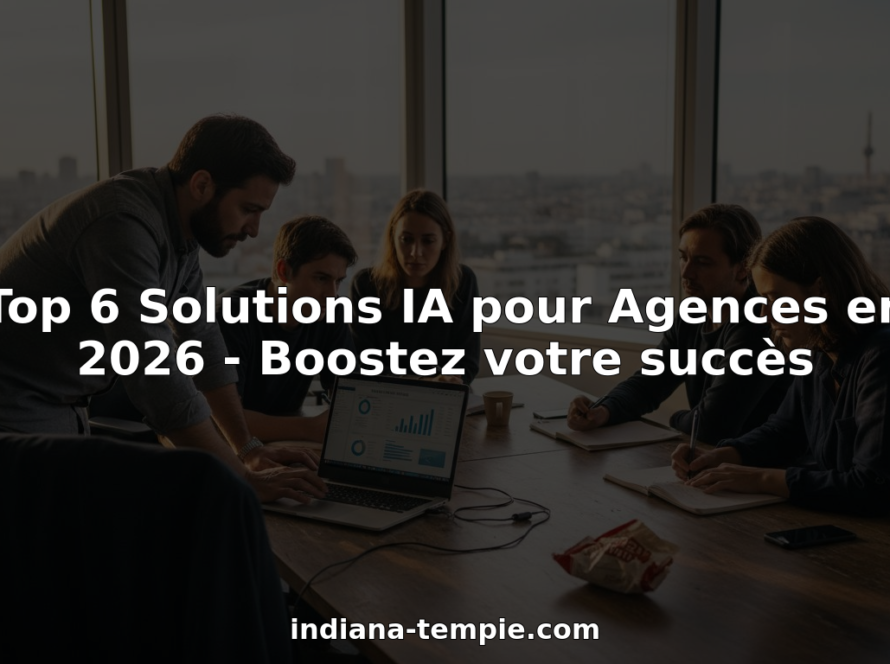 L’équipe de l’agence se réunit au bureau pour imaginer et concevoir des solutions innovantes basées sur l’intelligence artificielle.